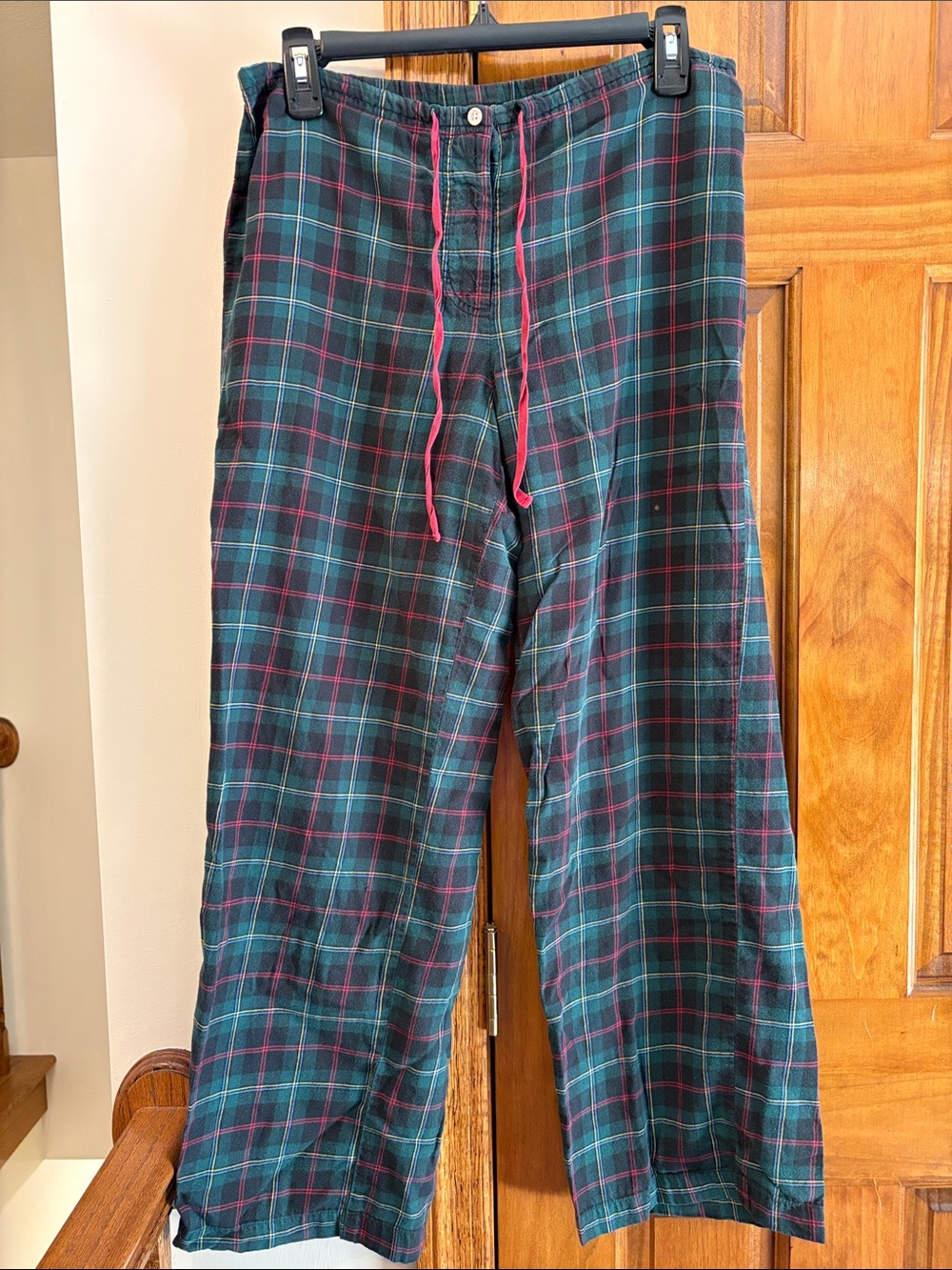 Ralph Lauren Green Plaid Flannel Pajama Pants